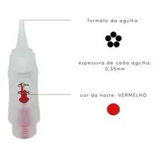 Agulha Gr Colors 5 Pontas Circular Micropigmentação Kit 10un Foto mini  2