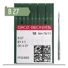 Agulha Overlock Industrial Gb (dcx27) Ponta Bola Cor 75/11 Foto mini 1