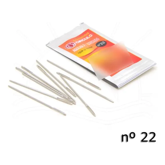 Agulha Para Bordado - CĂrculo - Com 10 Unidades [ N°22 Foto 1