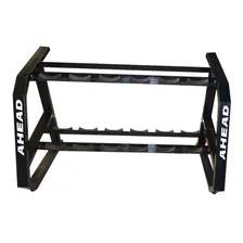 Ahead Sports suporte horizontal para 6 pares dumbbells preto Foto  mini 1