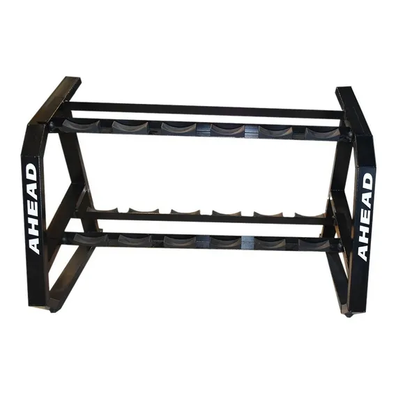 Ahead Sports suporte horizontal para 6 pares dumbbells preto Foto 1