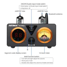 Aiyima T9 Pro Amplificador Estéreo Dac 200w Valvulado Foto mini 3