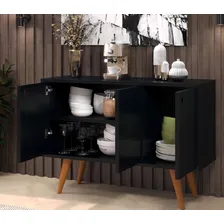 AJB arm谩rio de buffet m贸vel preto Foto mini 2