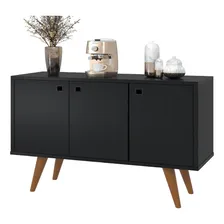 AJB arm谩rio de buffet m贸vel preto Foto mini 1