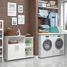 AJC fruteira chão 2 portas armário cozinha microondas água cor branco Foto mini 4