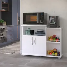 AJC fruteira chão 2 portas armário cozinha microondas água cor branco Foto  mini 1