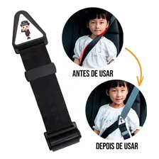 Ajustador Infantil Cinto Segurança Protetor Pescoço Criança Cor Preto Ajustador cinto Foto mini 4