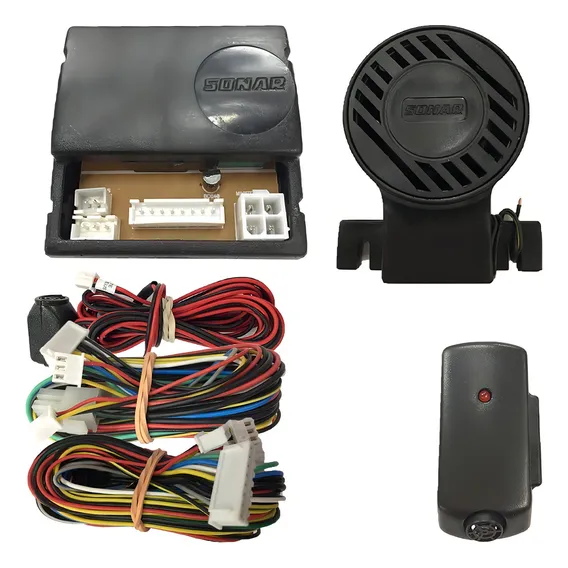 Alarme Automotivo Sonar Universal Keyless Com Sirene Foto 1