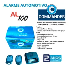Alarme Automotivo Universal Commander Al100 Com 2 Controles Foto mini  3