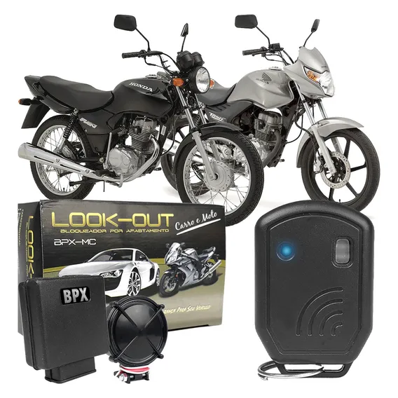 Alarme Bloqueador Para Moto Afastamento Honda Titan 150 125 Foto 1