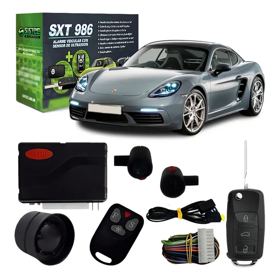 Alarme Com Chave Canivete + Controle Sistec Gm Kadetti Foto 1