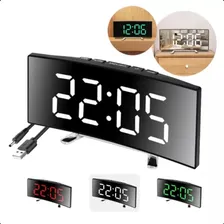 Alarme Digital Led Pequeno Função Alarme E Luz Noturna Foto mini  2