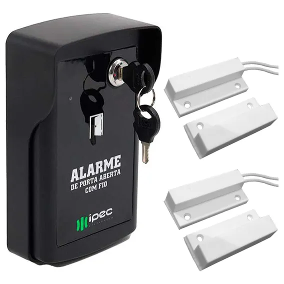 Alarme Indicador Portão Porta Aberta + 2 Sensor Magnético Foto 1