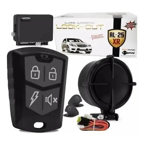 Alarme Look-out Al-25xr Automotivo Com 1 Controle Foto 1