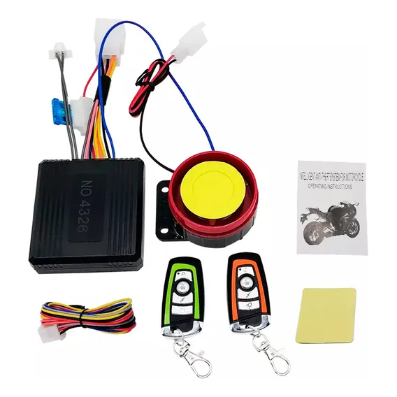 Alarme Moto Com Partida Remota Controle Sistema Antifurto Foto 1