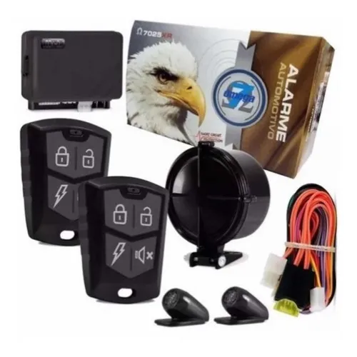 Alarme Omega 7 7025xr Completo + Trava Elétrica 4 Portas Foto 1
