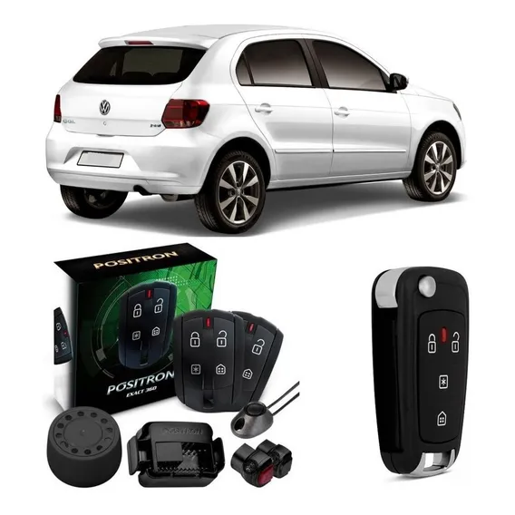 Alarme Positron Exact 360 + Chave Canivete Px80 Gol G5 G6 G7 Foto 1