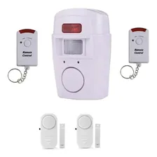 Alarme Sem Fio Residencial Sensor Sirene + 2 Controle Foto  mini 1