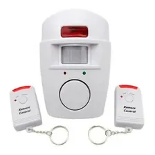 Alarme Sensor Movimento Sem Fio Residencial Sirene Detector Foto mini  2