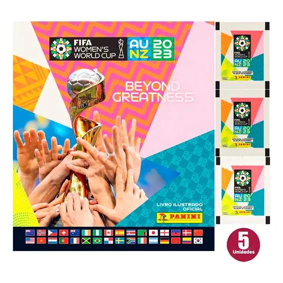 Álbum Capa Dura + 25 Figurinhas Copa Mundo Futebol Feminino Foto 1