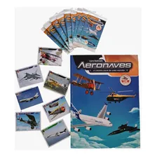 Álbum De Figurinhas Aviação + 100 Figurinhas (20 Pacotes) Foto mini  2
