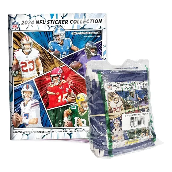 Álbum De Figurinhas Nfl Kit Livro Ilustrado + 200 Figurinhas Foto 1
