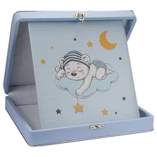 Ălbum De Fotos BebĂȘ Urso 100 Fotos 24x30 Azul - 173809 Foto mini 1