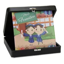 Álbum De Fotos Formatura Infantil Escola Com Estojo 20x25 Foto  mini 1