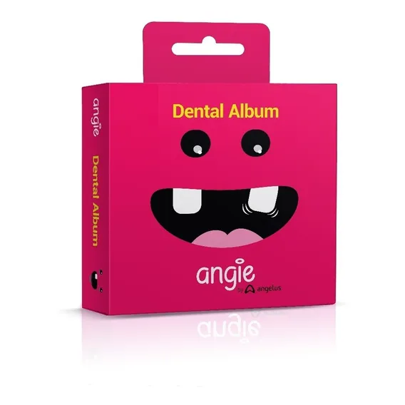 Album Dental Premium Porta Dente De Leite Angie Angelus Rosa Foto 1