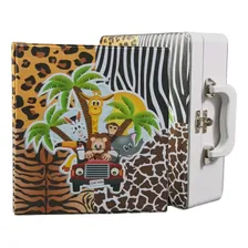 Álbum Maleta C/ Alça Animais Safari 150 Fotos 15x21 + Diário Foto  mini 1