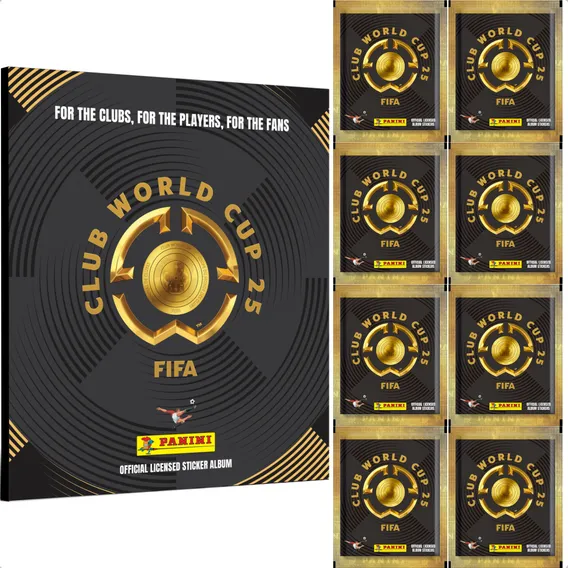 Álbum Mundial De Clubes Fifa 2025 Capa Dura + 6 Pacotinhos Foto 1