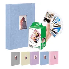 Álbum Para Camera Instax Mini + Filme 20 Fotos Instax Mini Cor Azul Foto mini 1