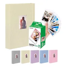 Álbum Para Camera Instax Mini + Filme 20 Fotos Instax Mini Cor Creme Foto mini 1