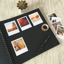 Álbum Para Scrapbook Livro De Assinaturas Pequeno Cor Preto Foto mini  3