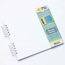 Album Scrapbook Assinatura Capa Dura 24x22cm Branco Liso Foto mini 2