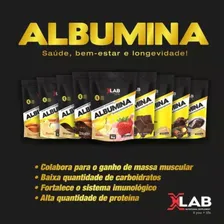 Albumina 1kg Xlab Sabores Sabor Morango c/ Banana Foto mini 2