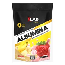 Albumina 1kg Xlab Sabores Sabor Morango c/ Banana Foto  mini 1