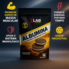 Albumina 1kg Xlab Sabores Sabor Morango c/ Banana Foto mini 4
