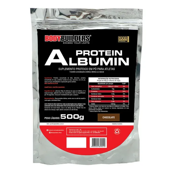 Albumina Protein 500g - Bodybuilders Full Foto 1