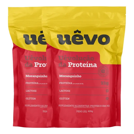 Albumina Uevo Refil 420g Morango Foto 1