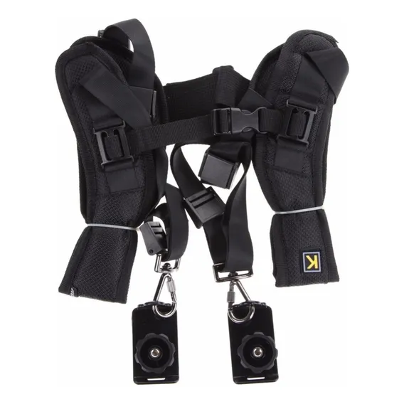Alca Dupla Colete Quickstrap Camera Dslr Lente Fotografo Foto 1