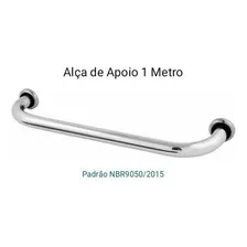 Alça Ou Barra De Apoio P Banheiro Idoso 100cm com Certificação In metro Dna Metais Foto mini  3