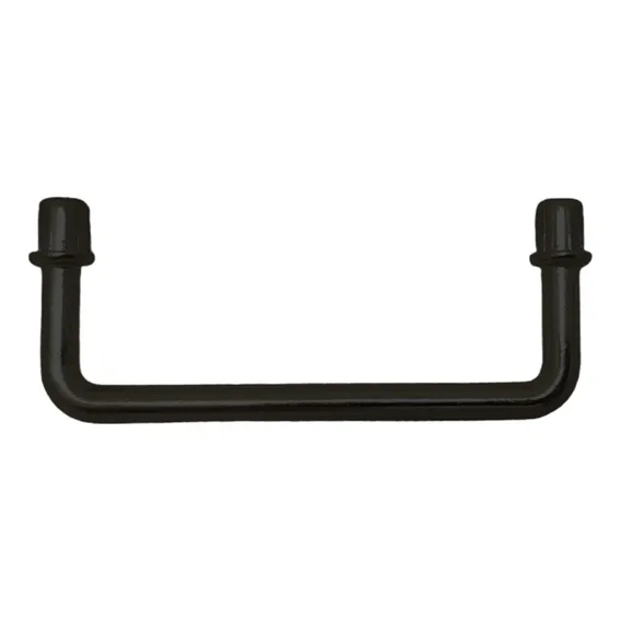Alça Ou Puxador Encaixe P 10 Un 6x2,5cm Bandeja Artesanato Cor Preto Foto 1