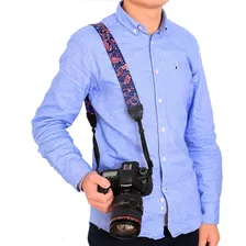 Alça Para Câmera Fotográfica Azul Pu6008b Foto mini 4