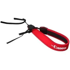 Alça Pescoço Neoprene Macio Soft Neck Strap Vermelha Canon Foto mini 2