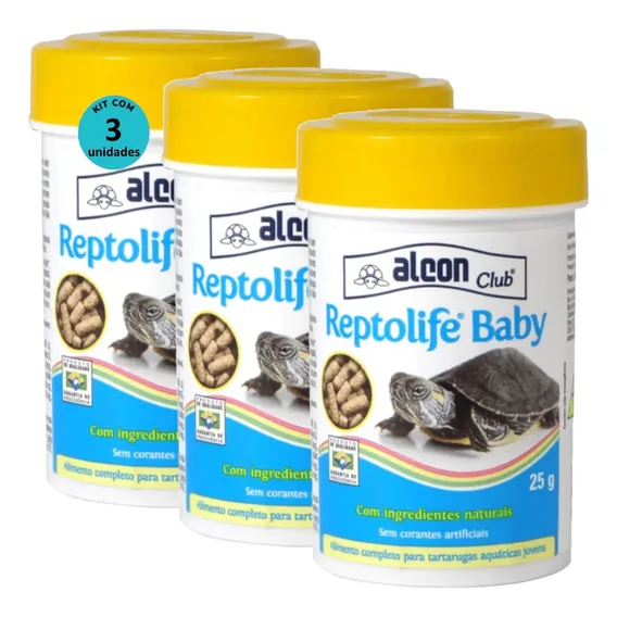 Alcon Club Reptolife Baby 25g Kit Com 3 Foto 1