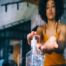 Álcool Gel 70% Pump 440g Hidratante Desinfetante Hospitalar Fragrância Neutra Foto mini  2