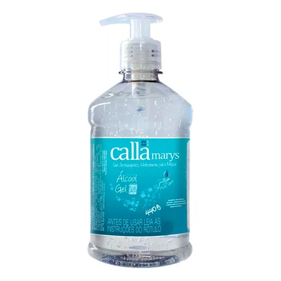 Álcool Gel 70% Pump 440g Hidratante Desinfetante Hospitalar Fragrância Neutra Foto 1