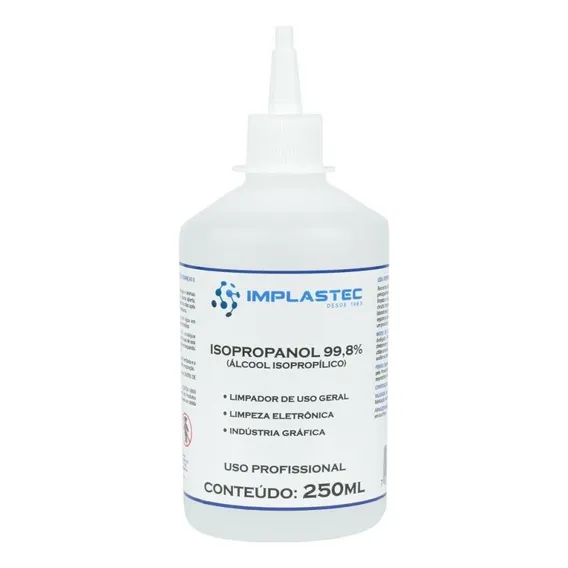 Alcool Isopropilico Implastec Isopropanol 99,8% 250ml Foto 1