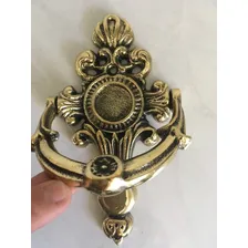 Aldrava Imperial Em Bronze Bate Porta Campainha Peça Linda Foto mini 3